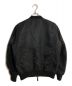 DIESEL (ディーゼル) W-KNIT-TYPE BOMBER JACKET MA-1/ダブルニットタイプボンバージャケットエムエーワン ブラック サイズ:SIZE S：12800円