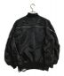 DIESEL (ディーゼル) BRAVES JACKET / MA-1ジャケット ブラック サイズ:SIZE ⅩS：10800円