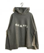 MM6 Maison Margielaエムエムシックス メゾンマルジェラ）の古着「HUMANS LOGO BACK HOODIE/ヒューマンズロゴフーディー」｜グレー