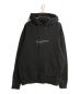 YOHJI YAMAMOTO（ヨウジヤマモト）の古着「NEW ERA Signature Logo Sweat Pullover Hoodie/ニューエラシグネチャーロゴスウェットプルオーバーフーディ」｜ブラック