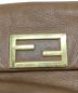 中古・古着 FENDI (フェンディ) ロゴチェーンショルダーバッグ ブラウン：39800円