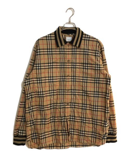 BURBERRY LONDON（バーバリーロンドン）BURBERRY LONDON (バーバリー ロンドン) ノバチェックシャツ ベージュ サイズ:SIZE ⅩLの古着・服飾アイテム