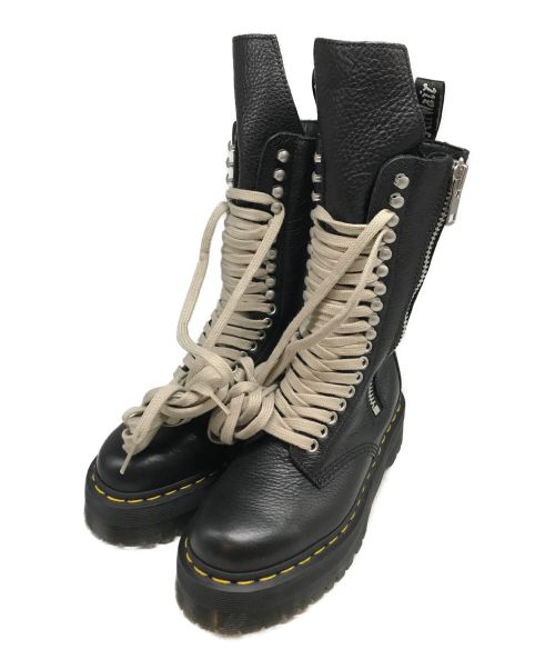 Dr.Martens（ドクターマーチン）Dr.Martens RICK OWENS (リック オウエンス) 1918 RICK OWENS LEATHER PLATFORM BOOT/1918リックオウエンスレザープラットフォームブーツ ブラック サイズ:24cmの古着・服飾アイテム