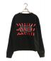 Maison Margiela（メゾンマルジェラ）の古着「TAPE LOGO PRINT SWEATSHIRT/テープロゴ プリント スウェット」｜ブラック