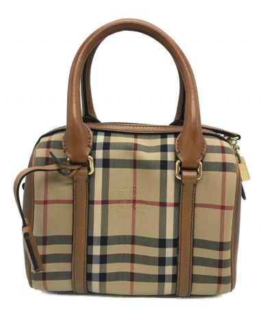 【中古・古着通販】BURBERRY (バーバリー) ミニボストンバッグ 