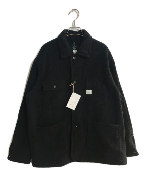 POST O'ALLS（ポストオーバーオールズ）POST O'ALLS (ポストオーバーオールズ) Polarfleece Jacket/ポーラ―フリースジャケット ブラック サイズ:SIZE Lの古着・服飾アイテム