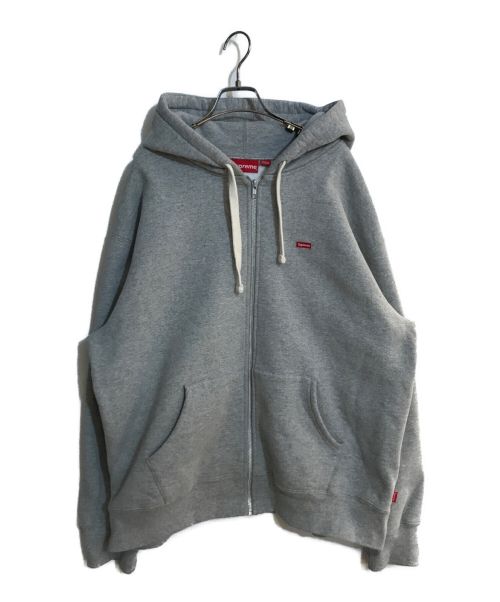 SUPREME（シュプリーム）SUPREME (シュプリーム) small box zip up sweatshirt/スモールボックスジップアップスウェットシャツ グレー サイズ:SIZE Lの古着・服飾アイテム