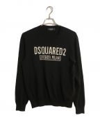 DSQUARED2ディースクエアード）の古着「Ceresio9 Round Neck Sweater/シリアス9ラウンドネックスウェット」｜ブラック