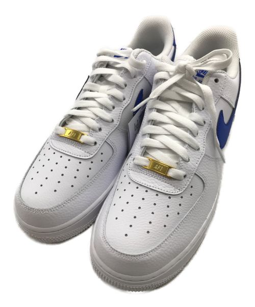 NIKE（ナイキ）NIKE (ナイキ) AIR FORCE 1 '07 LO WHITE/GAME ROYAL-WHITE/エアフォース 1 07 ロー ホワイト/ゲーム ロイヤル-ホワイト ホワイト×ブルー サイズ:28cmの古着・服飾アイテム