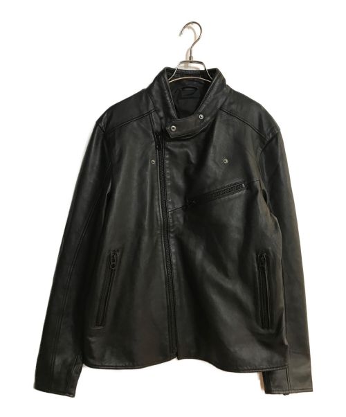 Denham（デンハム）Denham (デンハム) Ｄouble Lather Riders Jacket ブラック サイズ: Lの古着・服飾アイテム