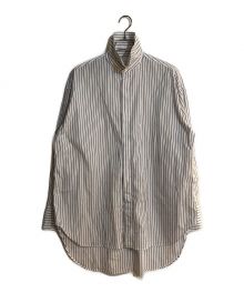 SUBLATIONS（サブレーションズ）の古着「TAB COLLAR SHIRT/タブカラーシャツ」｜ホワイト