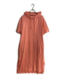 LEMONPLET（レモンプレット）の古着「LINDI HOODED JERSEY DRESS/リンディフーデットジェージードレス」｜ピンク