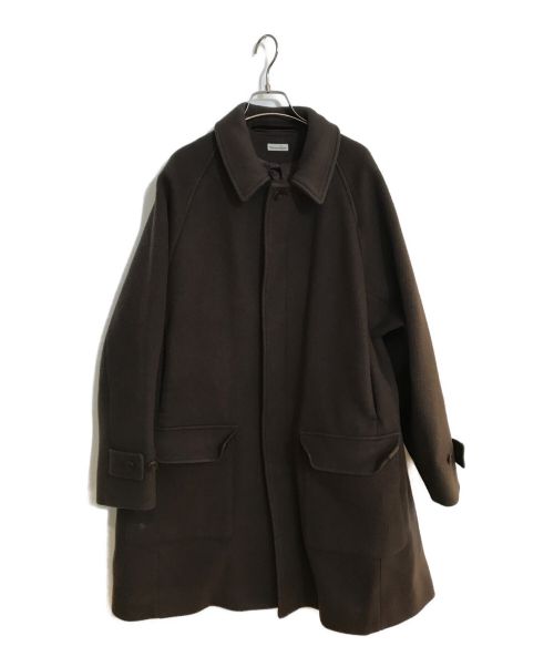 STEVEN ALAN（スティーブンアラン）STEVEN ALAN (スティーブンアラン) MELTON PATCH BAL COLLAR COAT/メルトンパッチバルカラーコート ブラウン サイズ:Lの古着・服飾アイテム