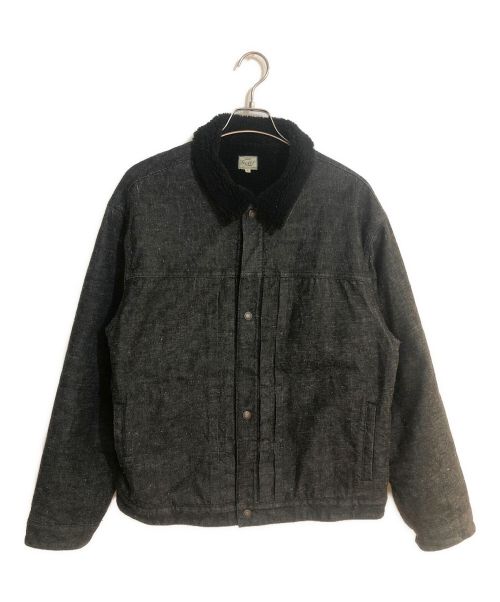 gold（ゴールド）gold RECYCLED WASTE SUVIN COTTON YARN 11oz. DENIM RANCH JACKET/リサイクルウォッシュスビンコットンヤーン11オンスデニムランチジャケット ブラック サイズ:SIZE Lの古着・服飾アイテム