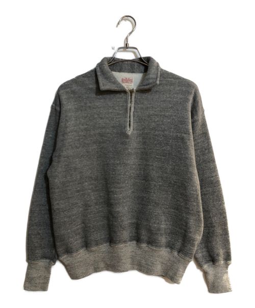 WAREHOUSE（ウエアハウス）WAREHOUSE (ウエアハウス) BEAMS PLUS (ビームスプラス) 別注 Half Zip Sweat/別注ハーフジップスウェット グレー サイズ:SIZE 42の古着・服飾アイテム