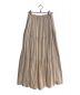 CLANE (クラネ) CURVE LINE TIERED SKIRT/カーブラインティアードスカート ベージュ サイズ:2：3980円