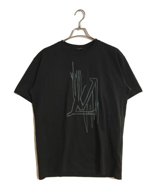 LOUIS VUITTON（ルイ ヴィトン）LOUIS VUITTON (ルイ ヴィトン) フリークエンシーグラフィック エンブロイ Tシャツ ブラック サイズ:SIZE Lの古着・服飾アイテム