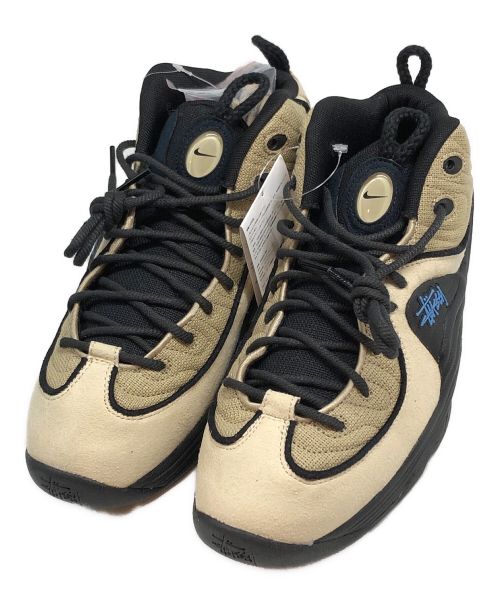 NIKE（ナイキ）NIKE (ナイキ) stussy (ステューシー) Nike Air Penny 2/ナイキ　エアペニー2 ベージュ サイズ:27.5cm 未使用品の古着・服飾アイテム