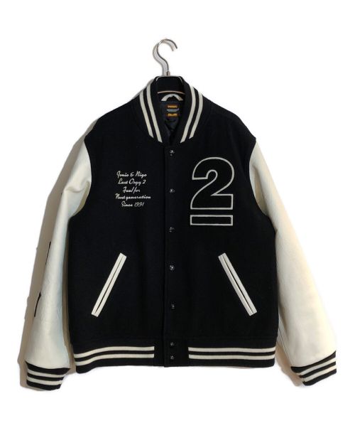 UNDERCOVER（アンダーカバー）UNDERCOVER (アンダーカバー) HUMAN MADE (ヒューマンメイド) LAST ORGY 2 VARSITY JACKET ホワイト サイズ:SIZE XLの古着・服飾アイテム