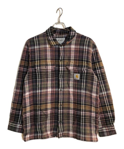 Carhartt WIP（カーハート ワークインプログレス）CARHARTT WIP (カーハートダブリューアイピー) L/S VALMON SHIRT パープル サイズ:SIZE Lの古着・服飾アイテム