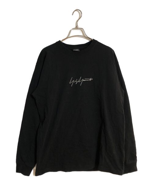 YOHJI YAMAMOTO（ヨウジヤマモト）YOHJI YAMAMOTO (ヨウジヤマモト) New Era (ニューエラ) L/S Tee ブラック サイズ:SIZE XLの古着・服飾アイテム