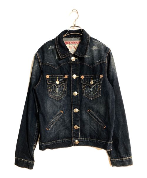 TRUE RELIGION（トゥルー レリジョン）TRUE RELIGION (トゥルー レリジョン) JIMMY SUPER Tデニムジャケット インディゴ サイズ:SIZE Lの古着・服飾アイテム