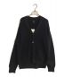 BATONER（バトナ―）の古着「HARD TWIST WOOL V-NECK CARDIGAN/ハードツイストウールVネックカーディガン」｜ネイビー