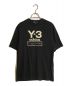 Y-3（ワイスリー）の古着「Stacked Logo Tee/スタックドロゴティー」｜ブラック