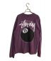 stussy (ステューシー) 8ボールL/Sプリントカットソー パープル サイズ:SIZE L：5800円