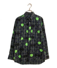 COMME des GARCONS×THE BEATLES（コムデギャルソン×ビートルズ）の古着「コラボチェックシャツ」｜ネイビー