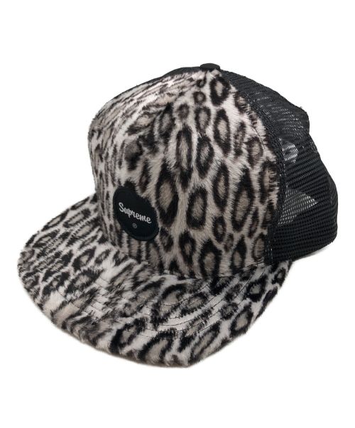 SUPREME（シュプリーム）SUPREME (シュプリーム) Leopard Mesh Back 5-Panel/レオパード柄メッシュ ホワイト×ブラックの古着・服飾アイテム