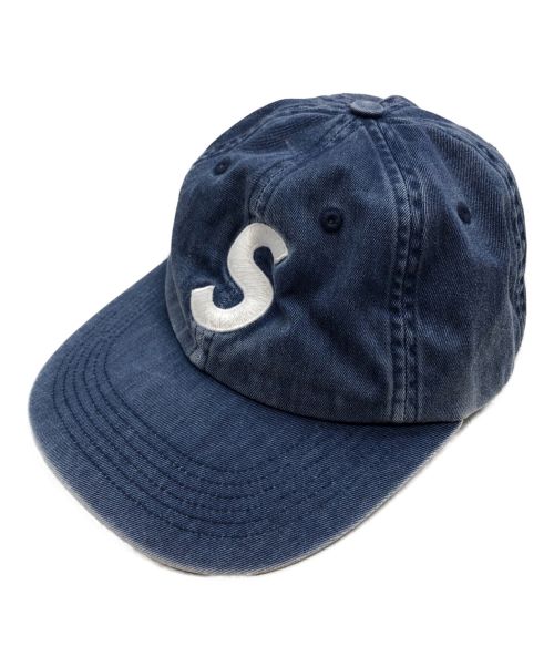 SUPREME（シュプリーム）SUPREME (シュプリーム) Pigment Canvas S Logo 6-Panel Cap/ ピグメント プリント エス ロゴ 6パネルキャップ ネイビーの古着・服飾アイテム