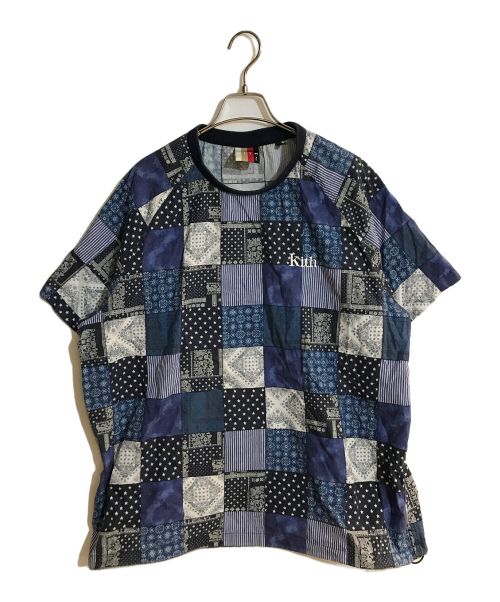 KITH（キス）KITH (キス) Indigo Patchwork Howard Tee/インディゴパッチワークハワードティ― ネイビー サイズ:XLの古着・服飾アイテム