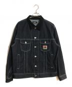 X-LARGEエクストララージ）の古着「PATCHED TRUCKER JACKET/パッチドトラッカー ジャケット」｜インディゴ