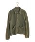 JOURNAL STANDARD（ジャーナルスタンダード）の古着「TWILL BACK TERRY SNAP FRONT JACKET」｜グリーン