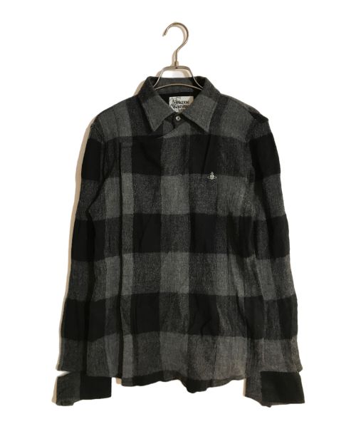 Vivienne Westwood（ヴィヴィアンウエストウッド）Vivienne Westwood (ヴィヴィアンウエストウッド) PROTECT SHIRTS グレー サイズ:46の古着・服飾アイテム