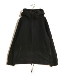 Y-3（ワイスリー）の古着「M PUNCHED KNIT-NYLON HOODED JACKET」｜ブラック