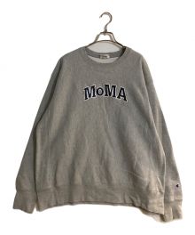 Champion×MoMA（チャンピオン×モマ）の古着「コラボリバースウィーブスウェット」｜ホワイト