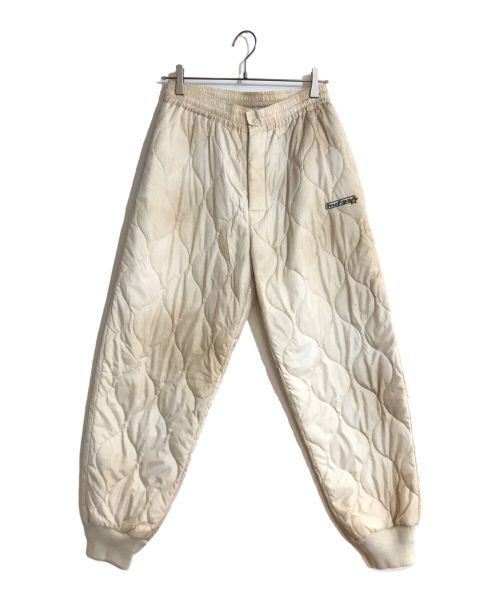 HUF（ハフ）HUF (ハフ) FRESHIES QUILTED PANT/キルティング パンツ ホワイト サイズ:Sの古着・服飾アイテム