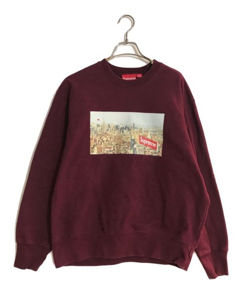 SUPREME（シュプリーム）Supreme (シュプリーム) 20AW Aerial Crewneck/エアリアル フォトプリント クルーネック レッド サイズ:Sの古着・服飾アイテム