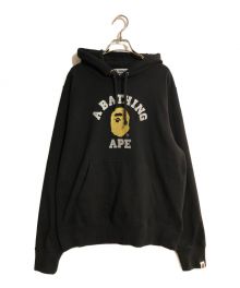 A BATHING APE（アベイシングエイプ）の古着「Logo Hoody/ロゴフーディ」｜ブラック