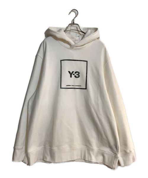 Y-3（ワイスリー）Y-3 (ワイスリー) U SQ LBL GRPHC HOODIE ホワイト サイズ:2XLの古着・服飾アイテム