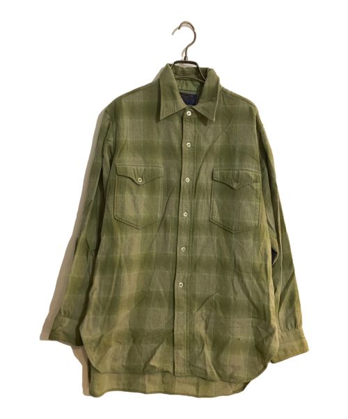 PENDLETON（ペンドルトン）PENDLETON (ペンドルトン) 60ｓフランネルシャツ グリーン サイズ:16 1/2の古着・服飾アイテム