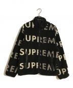 SUPREMEシュプリーム）の古着「REVERSIBLE LOGO FLEECE JACKET/リバーシブルロゴフリースジャケット」｜ブラック