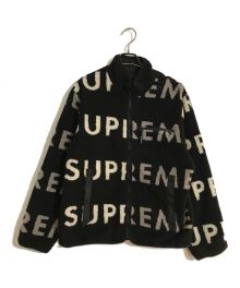 SUPREME（シュプリーム）の古着「REVERSIBLE LOGO FLEECE JACKET/リバーシブルロゴフリースジャケット」｜ブラック