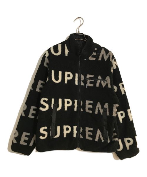 SUPREME（シュプリーム）Supreme (シュプリーム) REVERSIBLE LOGO FLEECE JACKET/リバーシブルロゴフリースジャケット ブラック サイズ:Ｍの古着・服飾アイテム