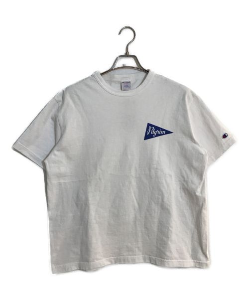 Champion（チャンピオン）Champion (チャンピオン) Pilgrim Surf+Supply (ピルグリム サーフサプライ) Team Crew Tee ホワイト サイズ:SIZE L 未使用品の古着・服飾アイテム