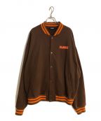 X-LARGEエクストララージ）の古着「SWEAT VARSITY JACKET/スウェットバーシティージャケット」｜ブラウン