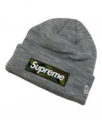 SUPREME×New Eraシュプリーム×ニューエラ）の古着「Box Logo Beanie/ボックスロゴビーニー」｜グレー