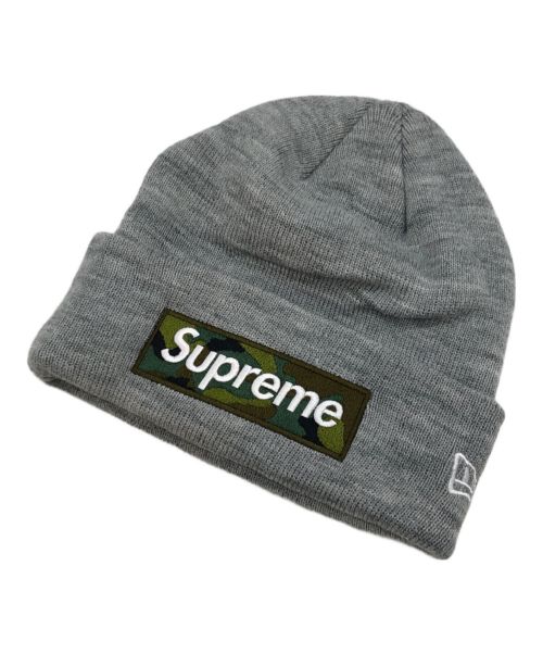 SUPREME（シュプリーム）Supreme (シュプリーム) New Era (ニューエラ) Box Logo Beanie/ボックスロゴビーニー グレーの古着・服飾アイテム